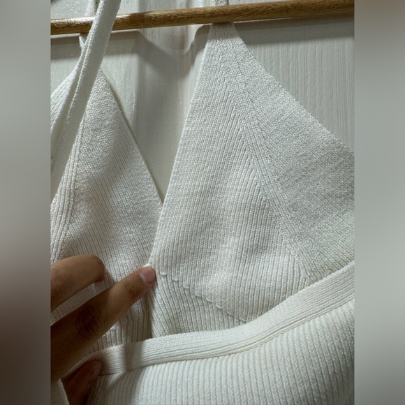 Joie White Knit Halter Crop Top - Picture 6 of 7